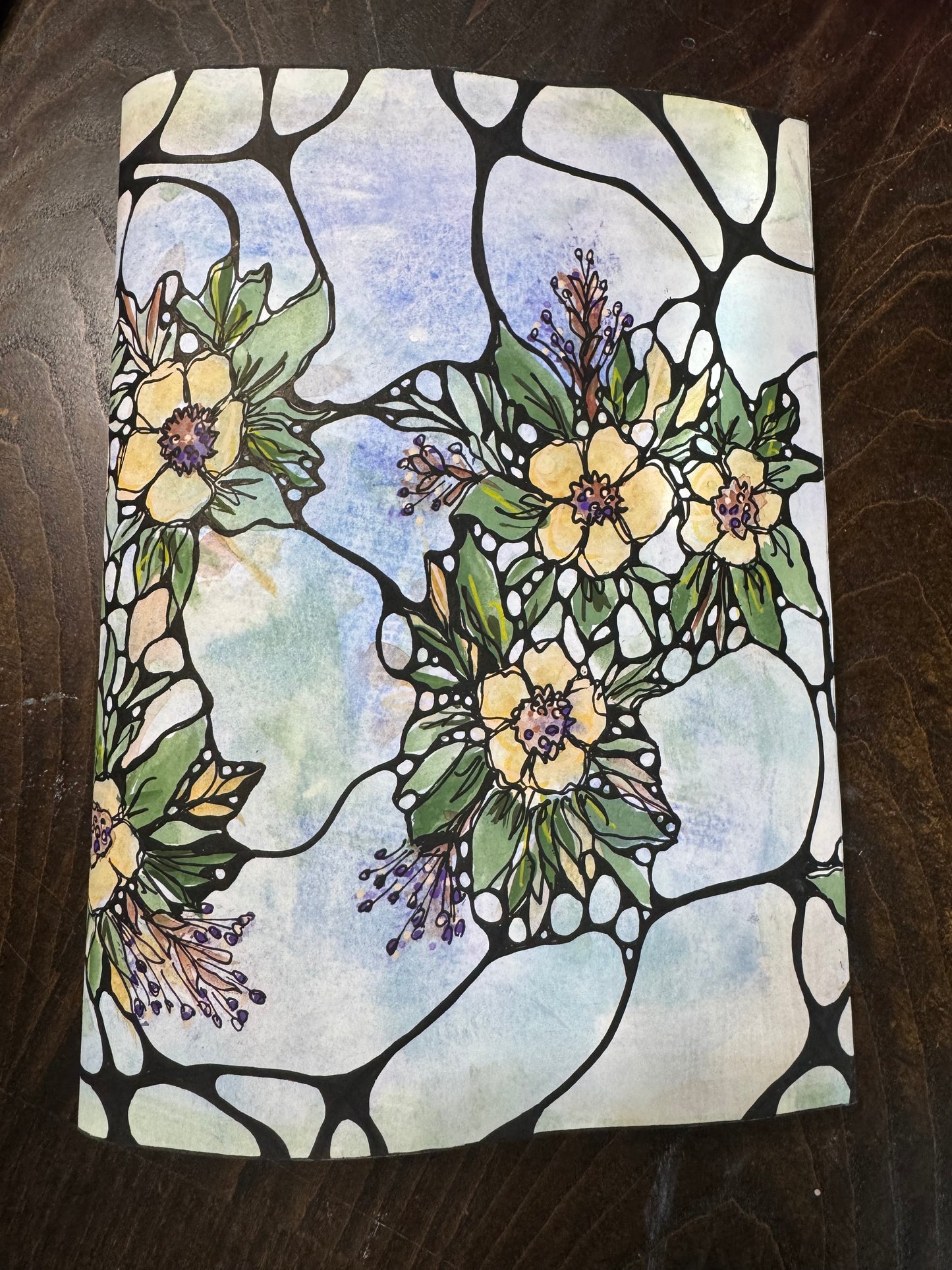 “Petals in Water” Art Journal