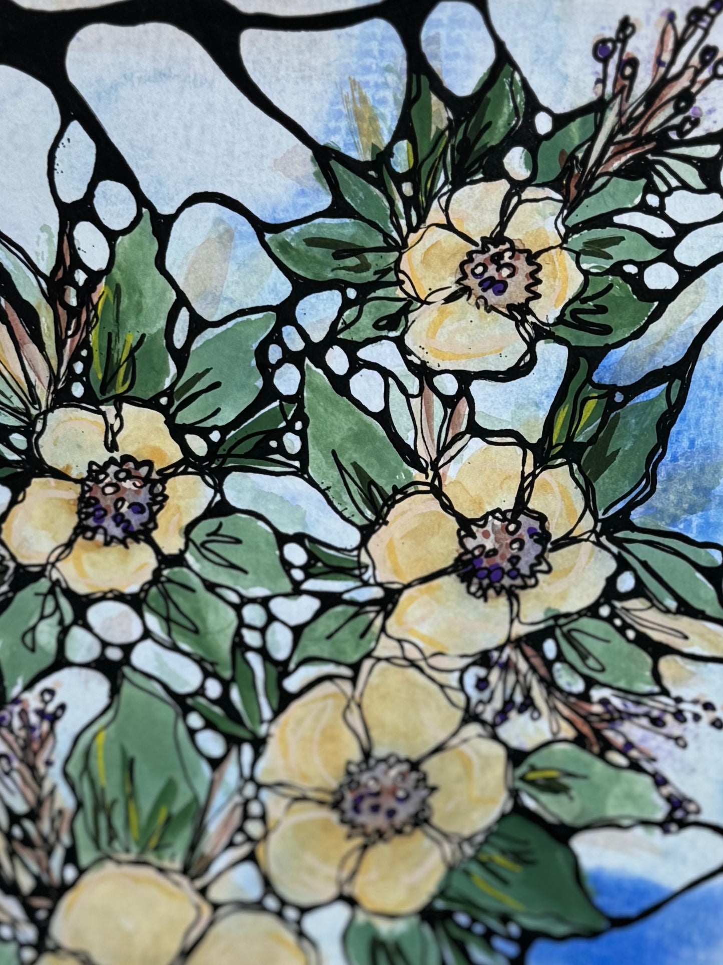 “Petals in Water” Art Journal