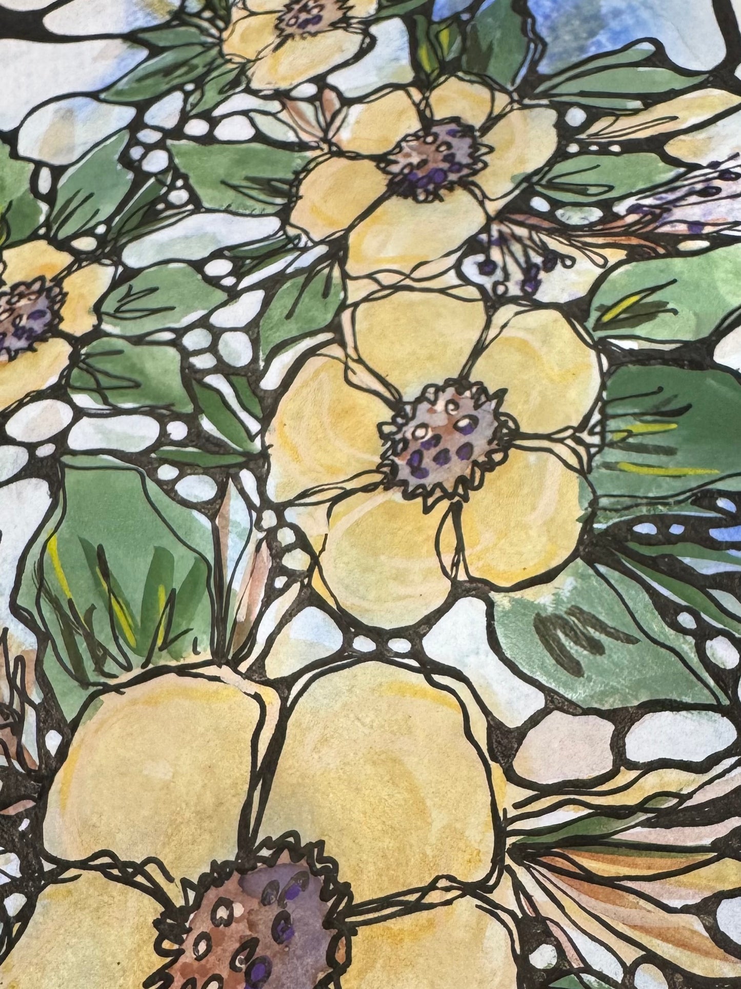 “Petals in Water” Art Journal