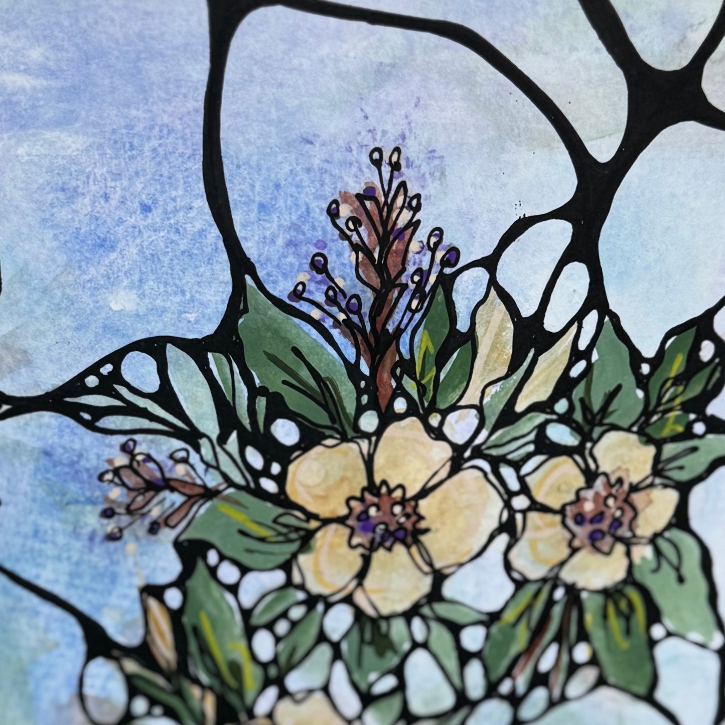 “Petals in Water” Art Journal